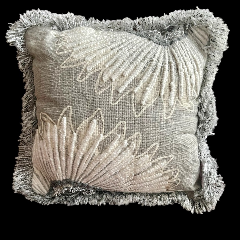 Mini GraySquare Accent Pillow 12x12